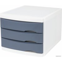 Лоток для бумаг BRAUBERG Office-Expert 238040 (белый/серый)