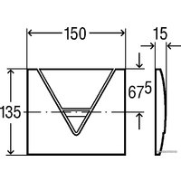 Панель смыва Viega Visign for Life 1 8128.2 (хром) [476 441]