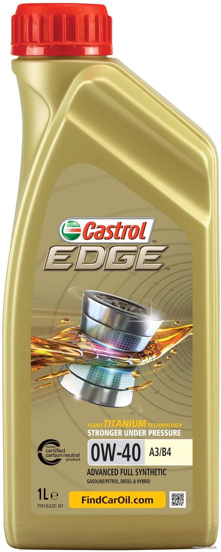Моторное масло Castrol EDGE 0W-40 1л