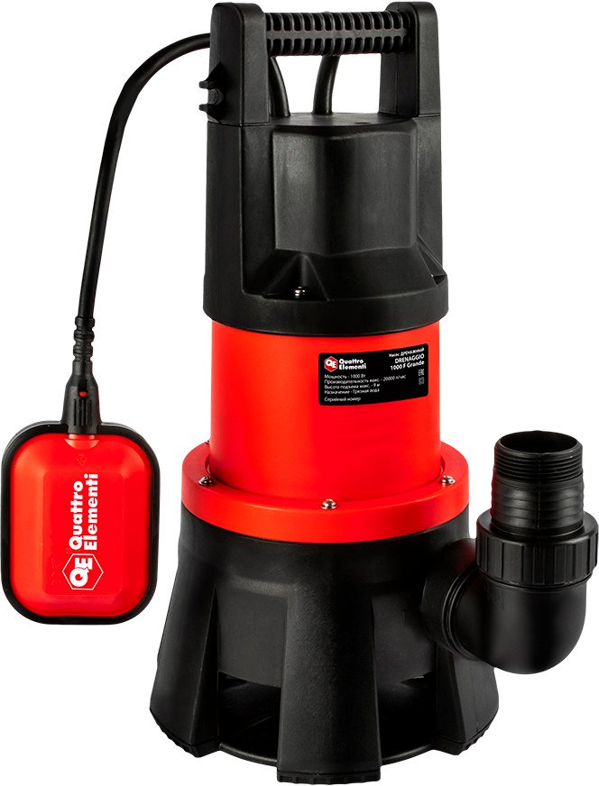 

Дренажный насос Quattro Elementi Drenaggio 1000 F Grande