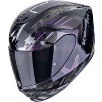 Мотошлем Scorpion Exo Exo-391 Clutter (р. L, черный хамелеон/фиолетовый)