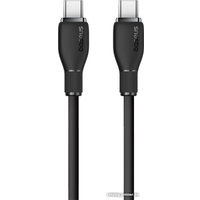 Кабель Baseus Pudding Series Fast Charging Cable 100W USB Type-C - USB Type-C (2 м, черный)