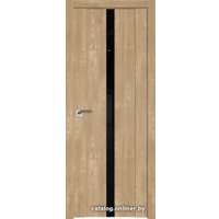 Межкомнатная дверь ProfilDoors 2.04XN L 80x200 (каштан натуральный, стекло lacobel черный лак)