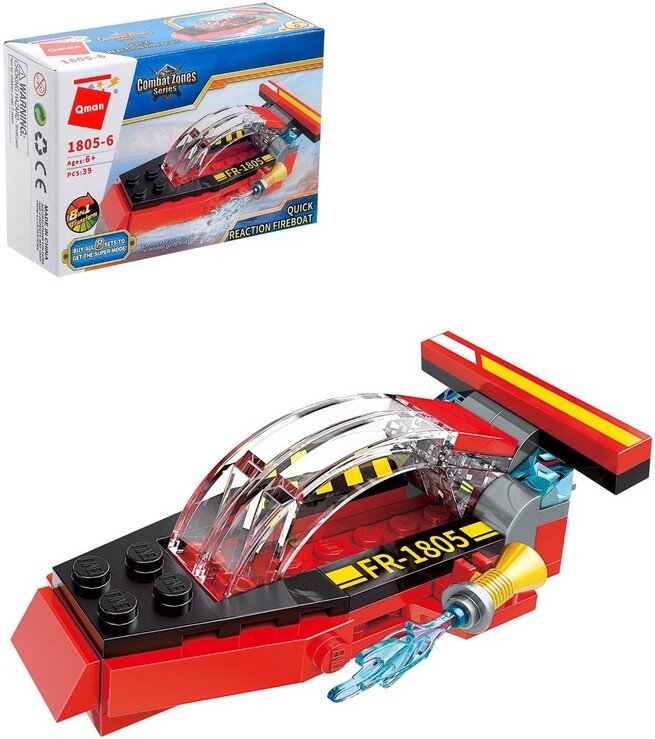

Конструктор Qman Спасательный катер 1805
