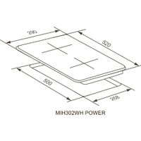Варочная панель Meferi MIH302WH Power
