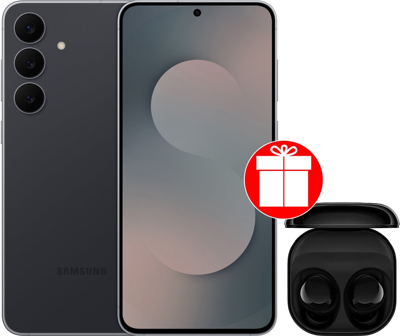Телефон Samsung Galaxy S25 FE SM-S731B 8GB/256GB (черный) + наушники Samsung Galaxy Buds Core (черный) по акции