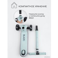 Трехколесный самокат Amarobaby Blaze AB23-27BLA/32 (мятный)