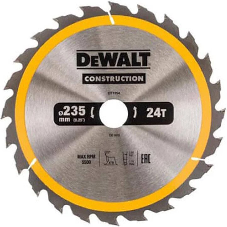 Пильный диск DeWalt DT1954