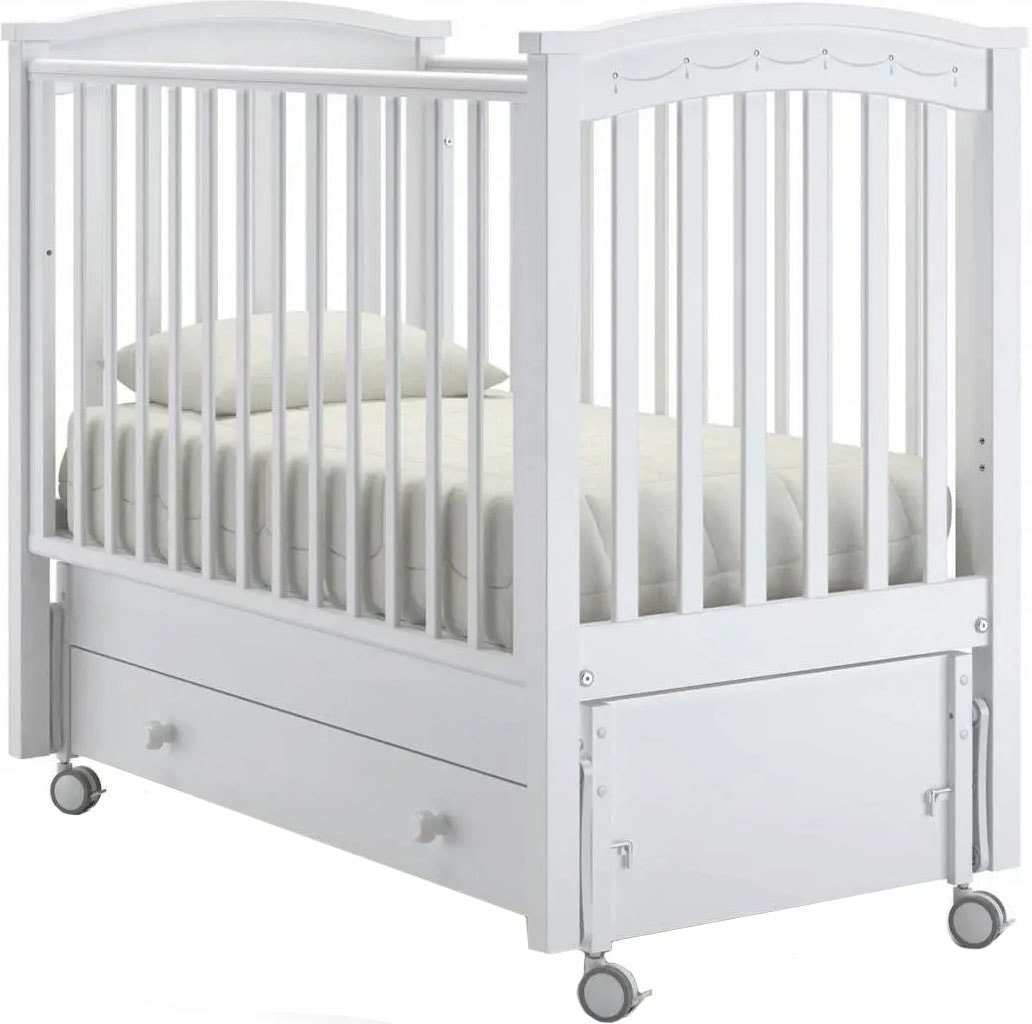 

Классическая детская кроватка Nuovita Perla Solo Swing (белый)