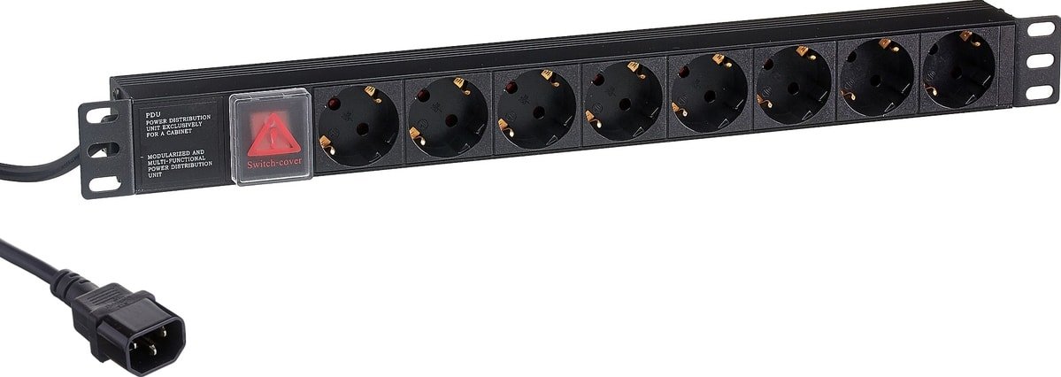 

Блок розеток ExeGate ServerPro PDU-19H806 Al-8S-C14-3-SW