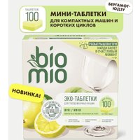 Таблетки для посудомоечной машины BioMio С маслами бергамота и юдзу (100 шт)
