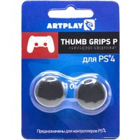 Накладки для стиков Artplays Thumb Grips вогнутые для PS4 (2 шт., черный)