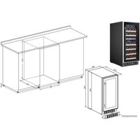 Винный шкаф Temptech WPQ30SCB