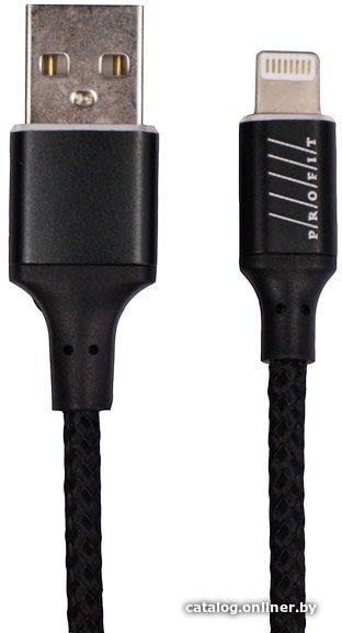 Кабель Profit QY-03 Lightning 1 м (черный)