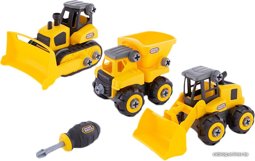 Конструктор Nikko Junior Builder 40031 3 in 1 Builder: Truck, Wheel Loader, Dozer