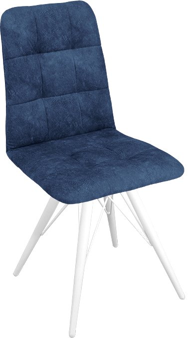 

Стул Трия Аспен К3 (белый матовый/микровелюр Wellmart Blue)