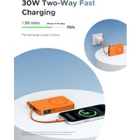 Внешний аккумулятор Ugreen MagFlow PB773 10000mAh (оранжевый)