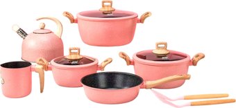 Набор кастрюль JIO JIO-013 (розовый)