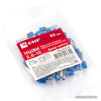 Наконечник-гильза для кабеля EKF PROxima Nhvi-2.5-12 (50 шт)