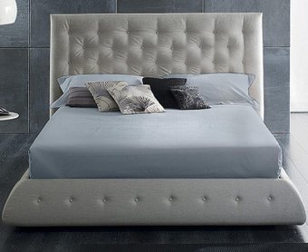 Простыня Primavelle 150х215 сатин Luxe 114911501-сгL04 (дымчато-синий)