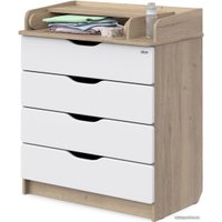 Детский комод Атон Мебель Сириус-2 804 Wood (дуб галифакс)