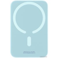 Внешний аккумулятор Baseus Magnetic Mini Air Wireless Fast Charge Power Bank 20W 6000mAh (голубой)