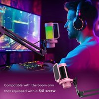 Проводной микрофон Tonor TC310 (розовый)