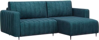 

Угловой диван Мебель-АРС Маркфул угловой (бархат сине-зеленый Star Velvet 43 Black Green)