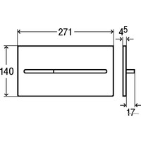 Панель смыва Viega Visign for More 104 8354.1 (нержавеющая сталь) [598 471]