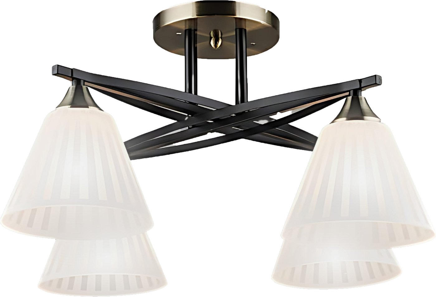 

Люстра средней высоты Aitin Pro НПБ 02-4x60-101 N6588/4 (черный/бронза)