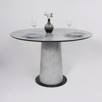 Кухонный стол Lepremo AV 1317 HPL+МДФ 1200 (мрамор марквина синий/черный)