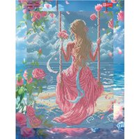 Алмазная мозаика  Феникс+ Девушка на качелях 70852
