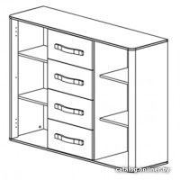Тумба Неман мебель Браво МН-127-09 (орех шоколадный-мокко)