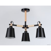 Люстра средней высоты Ambrella light TR82206/3 BK/LWD