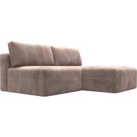Угловой диван Лига диванов Лига-060 НПБ угол универсальный 129494 (велюр Tower 05 бежевый)