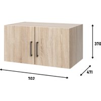 Антресоль Mio Tesoro Tandem 2D на шкаф (дуб сонома) в Борисове