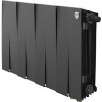 Биметаллический радиатор Royal Thermo PianoForte 300 Черный VR80 - 8 секций