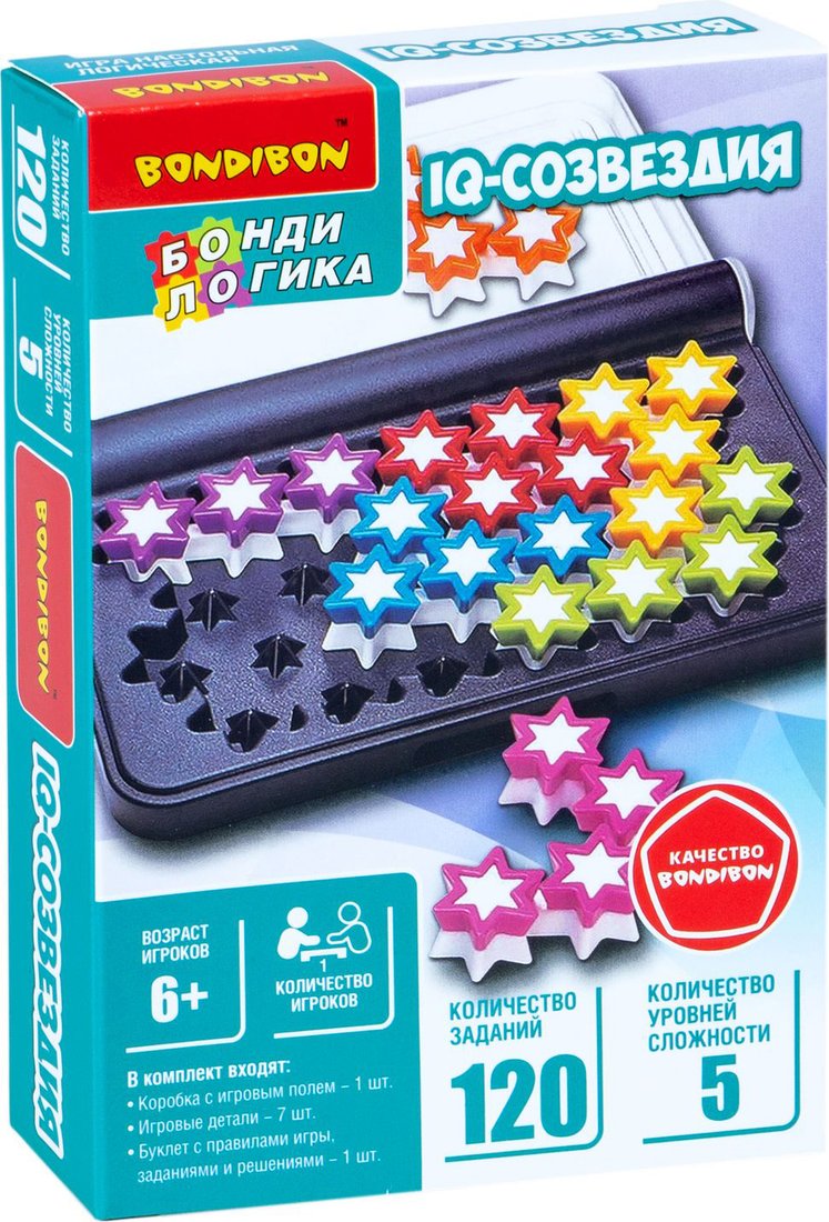

Настольная игра Bondibon БондиЛогика IQ-Созвездия ВВ5958
