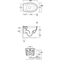 Унитаз подвесной Simas Spazio LFT 18 (белый, глянцевый)