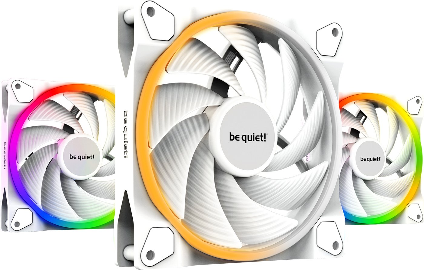 

Комплект вентиляторов для корпуса с контроллером be quiet! Light Wings White 140mm PWM High-Speed Triple-Pack BL103