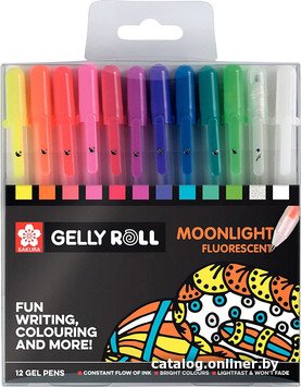 Набор гелевых ручек Sakura Gelly Roll Moonlight Fluorescent POXPGBMOO12