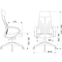 Офисное кресло Бюрократ CH-610 (бежевый)