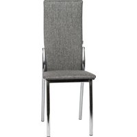 Стул ВВР Оскар (серый/хром, рогожка)