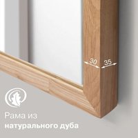 Зеркало Алмаз-Люкс М-253 110x58 (дуб)