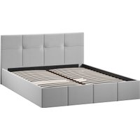 Кровать Трия Лора с ПМ 160x200 (велюр Confetti Silver)