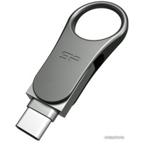 USB Flash Silicon-Power Mobile 80 Gray 64GB (SP064GBUC3C80V1S)