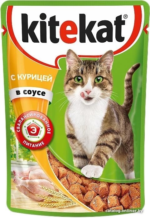 Пресервы Kitekat с курицей в соусе 85 г