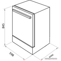 Отдельностоящая посудомоечная машина MAUNFELD MWF12S