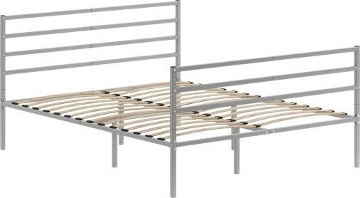 Кровать Домаклево Металика Г4+Г3 140х190 (серый)