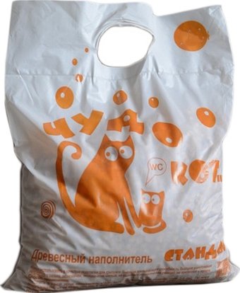Наполнитель для туалета Чудо Кот Древесный Стандарт 5.5 кг